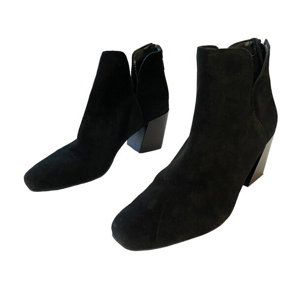 Blondo Waterproof Black Suede Ankle Boots Stasia Sz 10 NEW - Picture 3 of 7